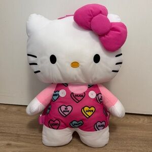 Hello Kitty Heart Plush Backpack